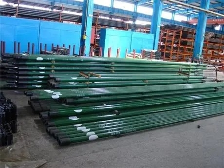 Pompa Downhole barel stasioner Dengan Plunger Baja Karbon Logam Semprot