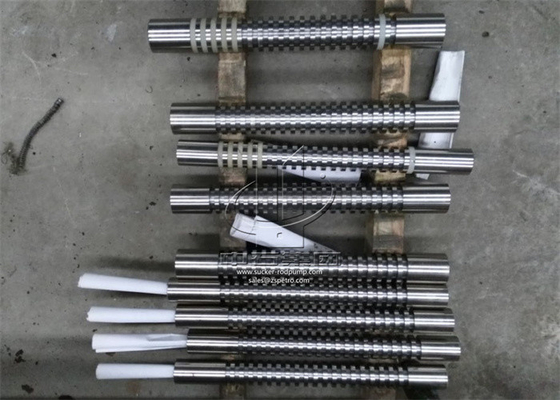 API 11AX Tungsten Carbide Spray Metal Pump Plungers Dengan Sand Scraping Ring