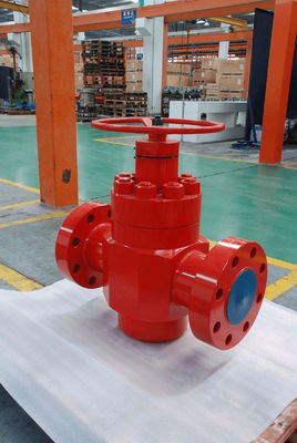 API 6A Multifold Manual Hard Seal Flange Wellhead Hydraulic Gate Valve untuk industri minyak dan gas