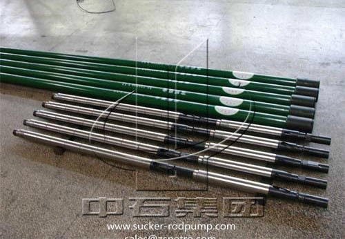 25 - 30ft Panjang Sumur Pompa Tubing Dengan Spray Metal Plunger Subsurface Sucker Rod Pump